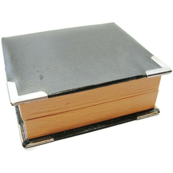 Cufflinks Set w Neck Tie Clip Gold Tone Unique Design Shirt Suit Vintage IOB - Picture 10 of 10